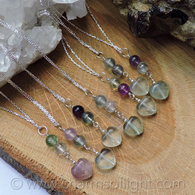 Fluorite Heart Necklace